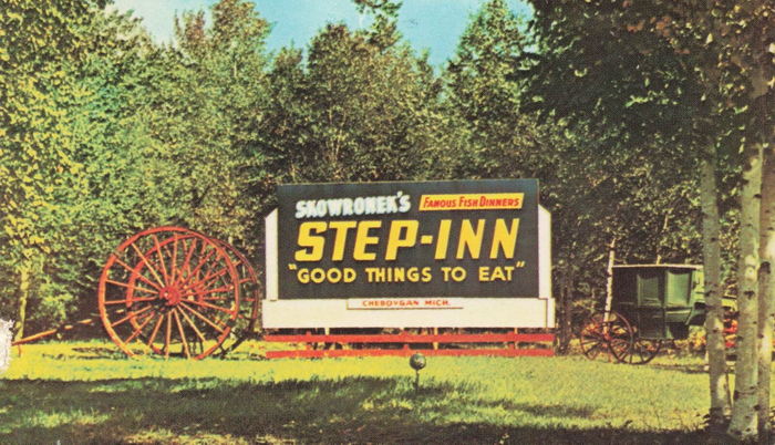 Step Inn - Vintage Postcard (newer photo)